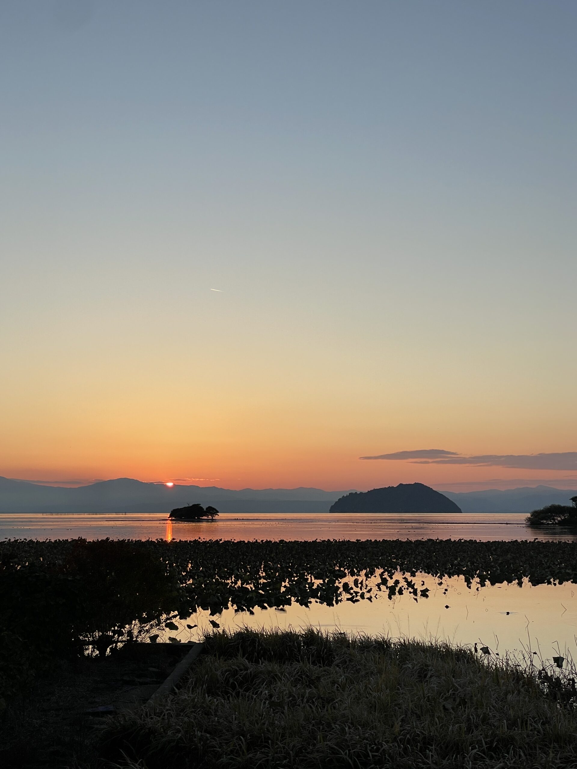 撮りにこんせ‼フォトコンテスト|滋賀・長浜北部|11月25日2枚目 沈む夕日
