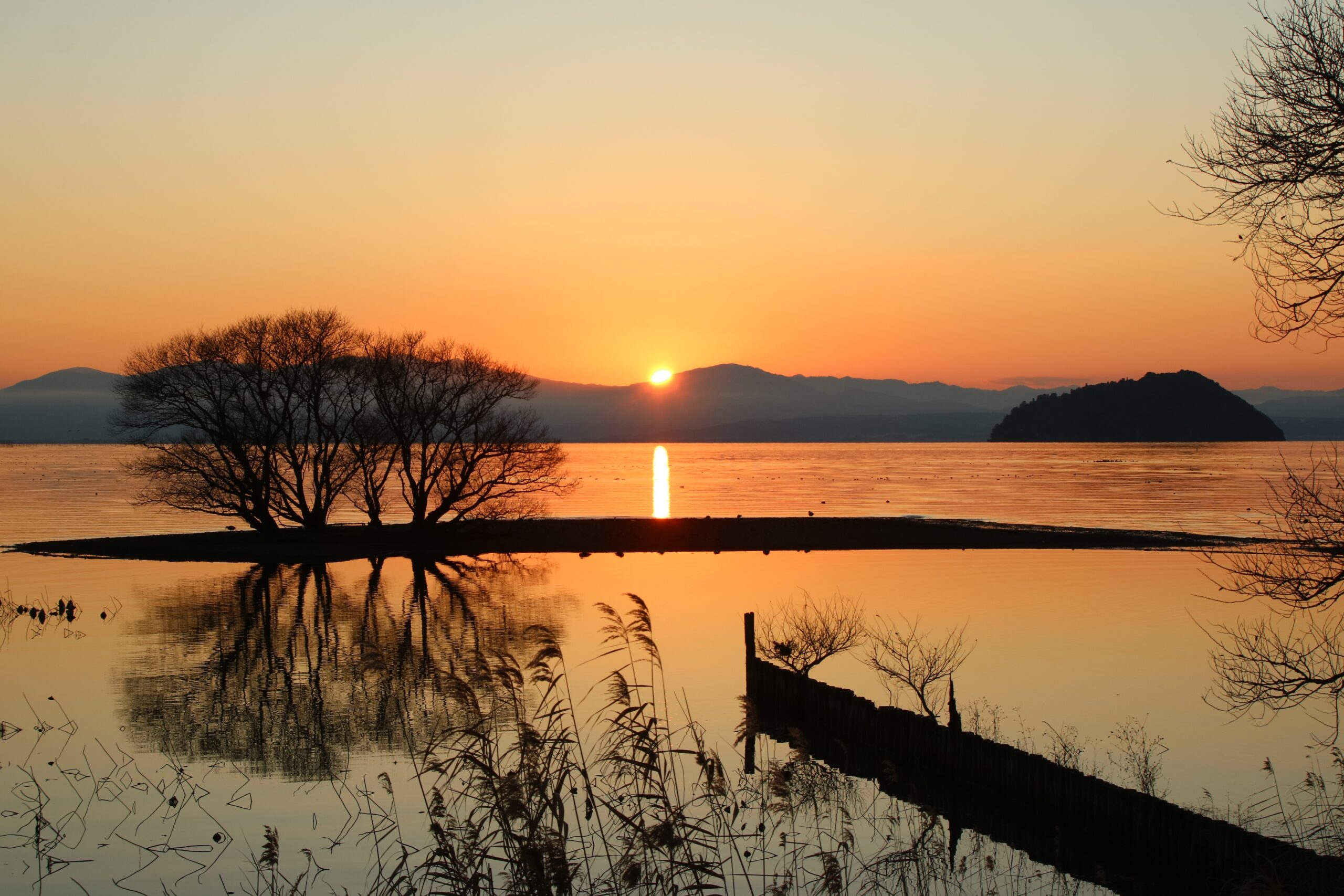撮りにこんせ‼フォトコンテスト|滋賀・長浜北部|100203_夕陽百選